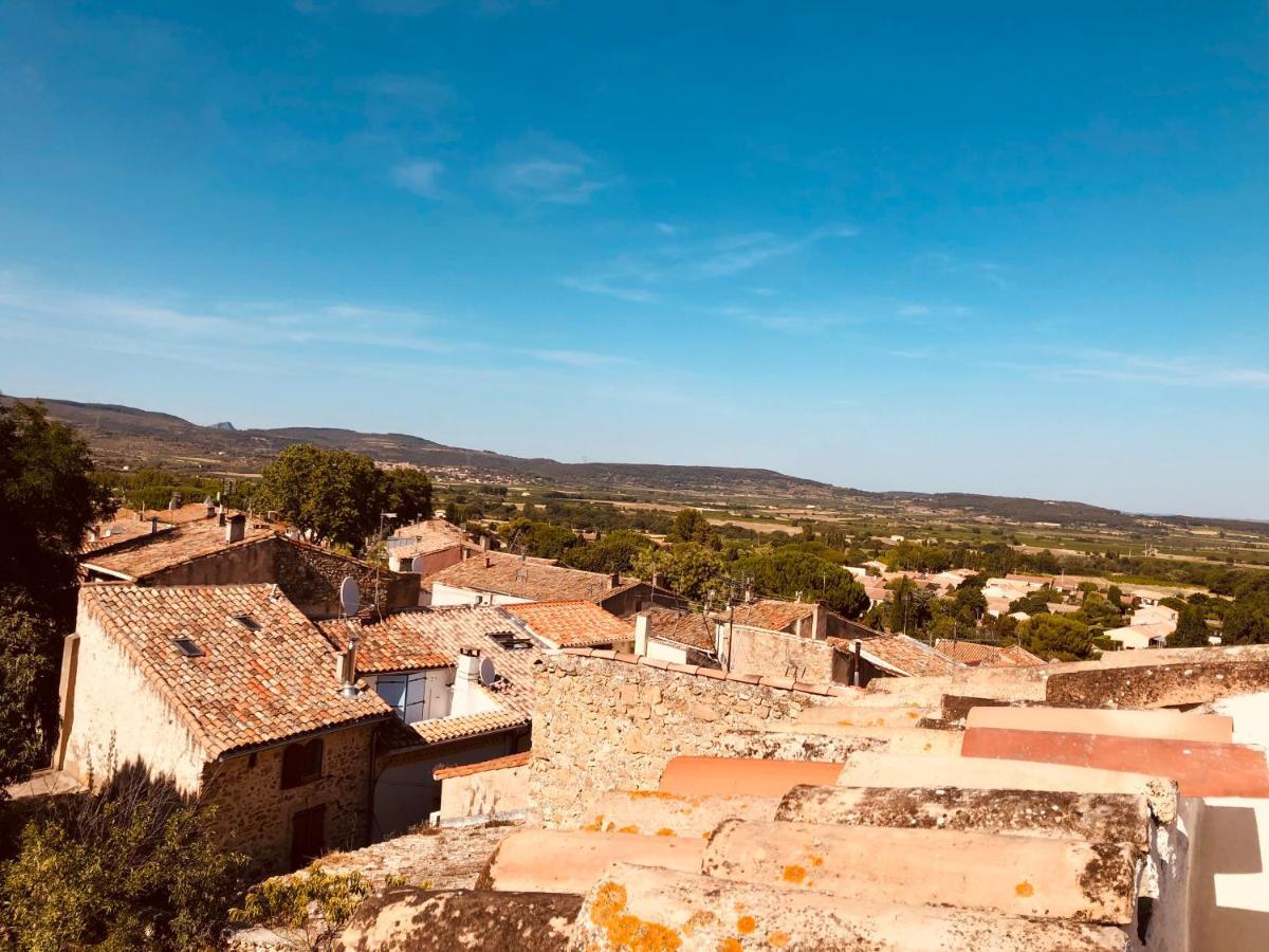 Appartement Au Dernier Etage Avec Terrasse Et Belle Vue Sur Nature Environnante Roujan Luaran gambar